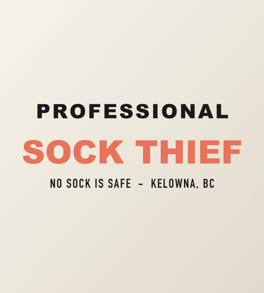 Professional Sock Thief mug design