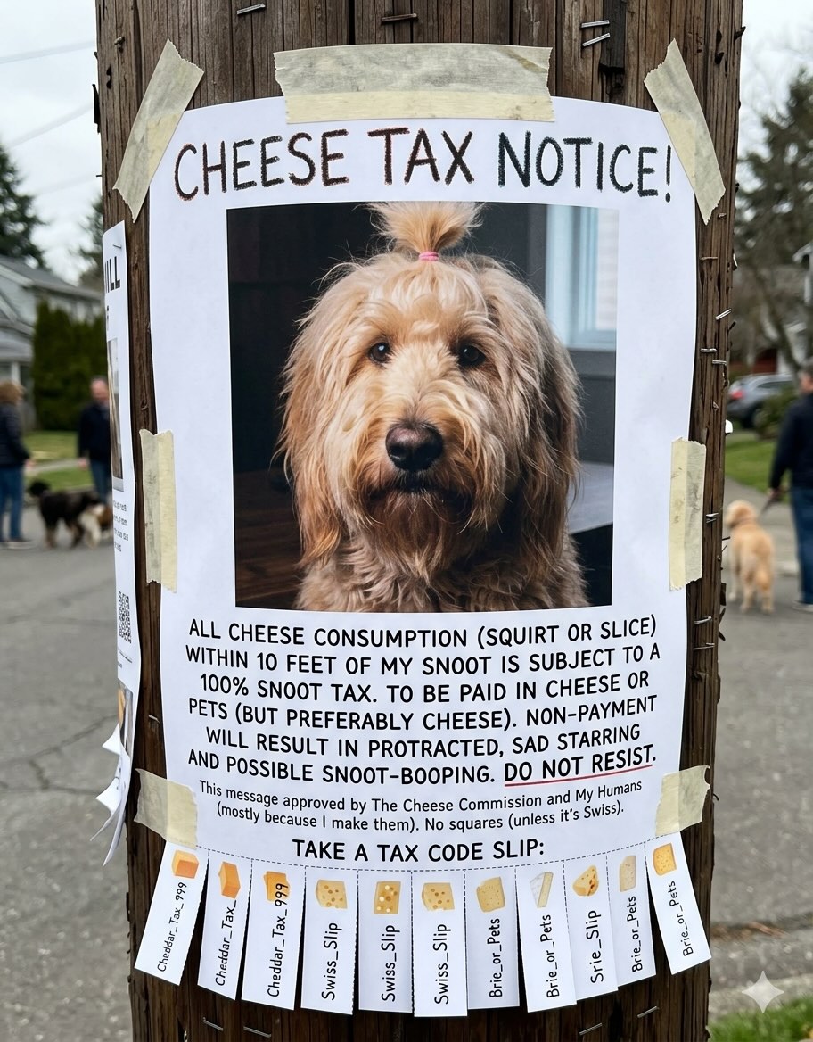 Fisher's Cheese Tax Notice